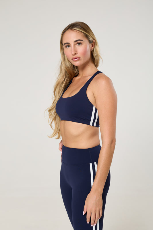Deluxe striped cropped top