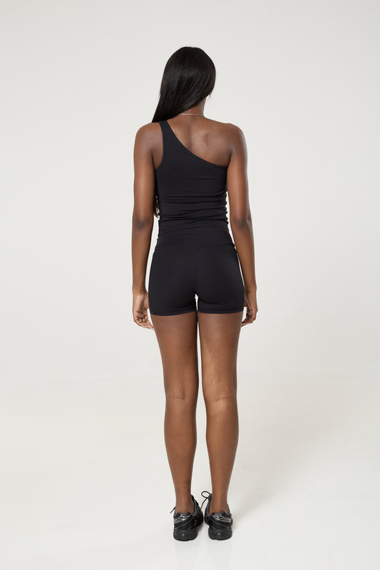 One shouldered sculpting top