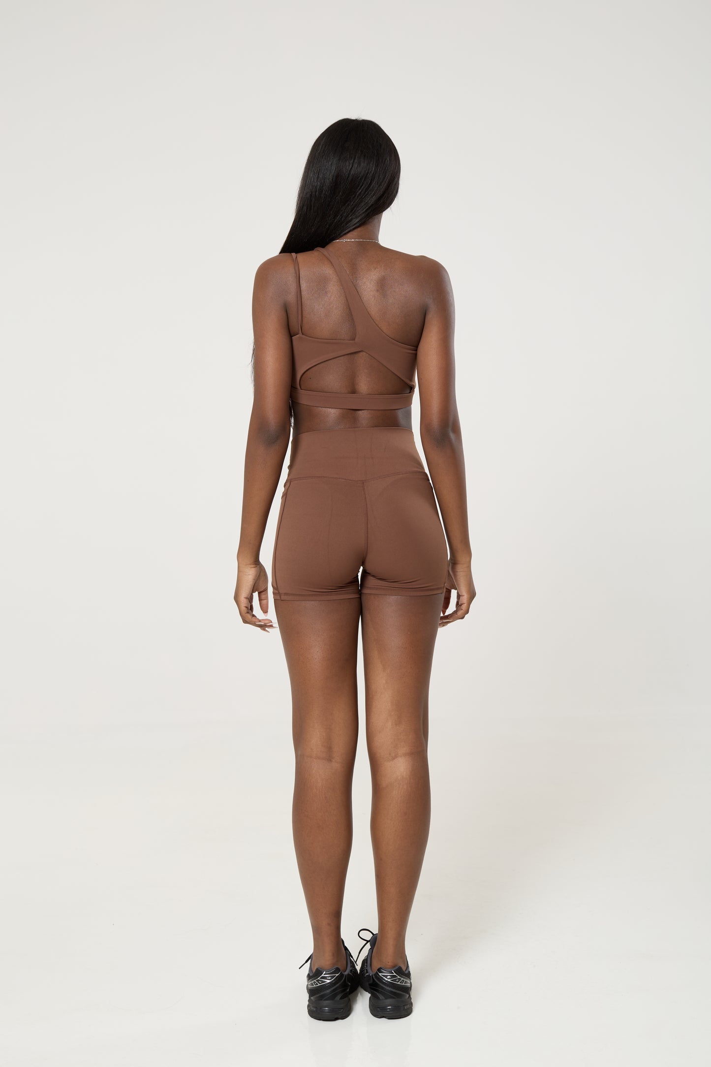 4 piece set (Sculpt jacket, Double strap bra, One shouldered bra, Sculpt short)
